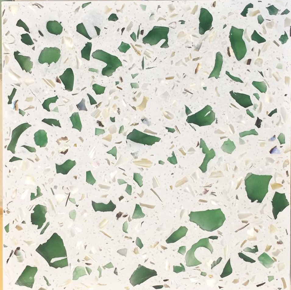 Đá Mài Terrazzo Từ Kính Vụn – Giải Pháp Vật Liệu Tái Chế Độc Đáo và Thân Thiện Môi Trường